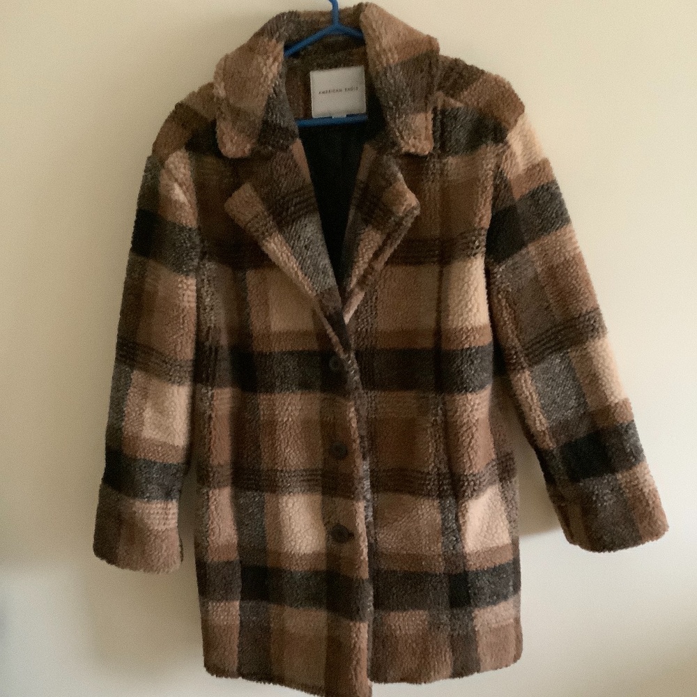 American Eagle fleece teddy oversize jacket
